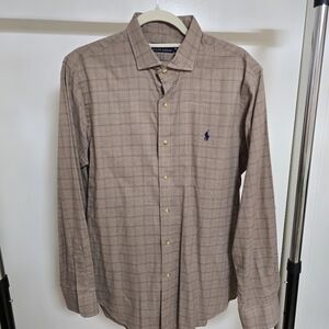 Polo by Ralph Lauren Men's Beige Checkered Shirt